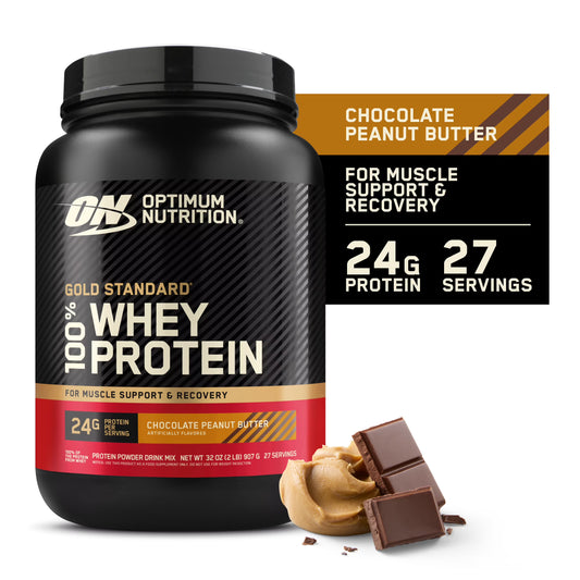 Optimum Nutrition Gold Standard Chocolate Peanut Butter protein powder, 2 LB