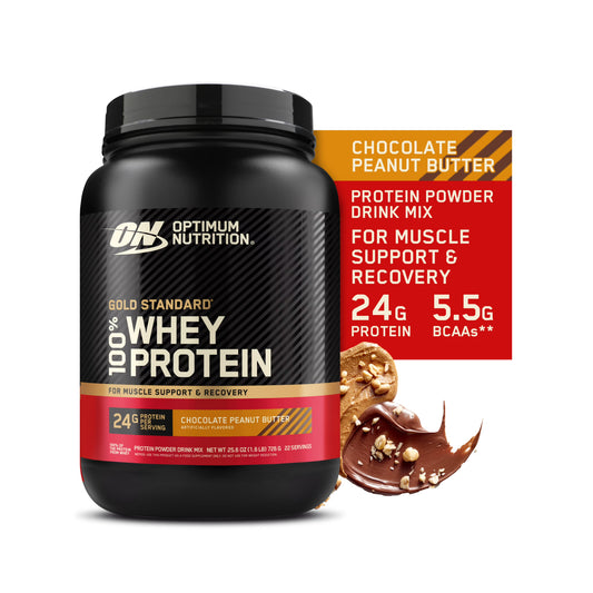 Optimum Nutrition Gold Standard Chocolate Peanut Butter protein powder, 5 LB